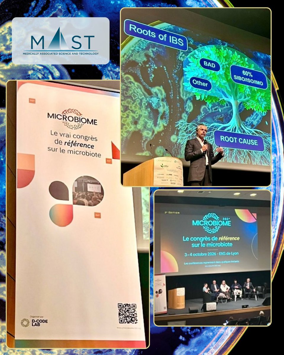 MASTprogram's tweet photo. 🌍 MAST takes the microbiome conversation to Lyon, France.

This past weekend, @MarkPimentelMD joined the Microbiome 360 Congress as a keynote speaker, bringing the MAST perspective to one of the major international meetings focused on the human microbiome and digestive health.

We’re grateful for the opportunity to participate in a conference bringing together clinicians, researchers, and experts from around the world for clinical training, scientific exchange, and the latest breakthroughs in human microbiome research.

From understanding the microbiome to translating that knowledge into better care, these conversations are helping shape what comes next in digestive health.

🇫🇷 Thank you to the Microbiome 360 Congress for inviting Dr. Pimentel and MAST to be part of this important international conversation.

#Microbiome360 #Microbiome #GutHealth #DigestiveHealth #Gastroenterology #MicrobiomeResearch #MASTProgram