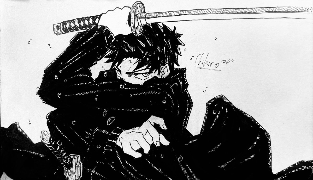 segusumi's tweet photo. Inktober day 3: chihiro rokuhira #inktober #kagurabachi https://t.co/9zoNNdEsYZ