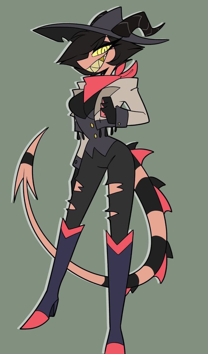 Emma00445's tweet photo. Ready to stir up some trouble down in Wrath. 🐍🤠
#HelluvaBoss #Striker #HelluvaBossStriker #Vivziepop #HelluvaBossFanart https://t.co/lZOhb1TVjc