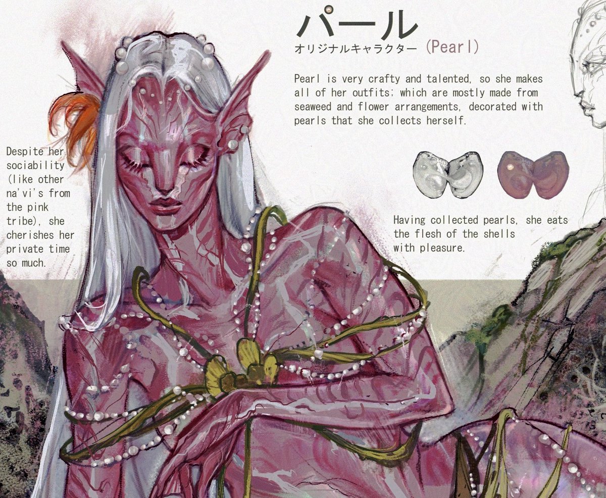 ArthShahverdyan's tweet photo. Pearl collecting her pearls. 🐚⋆｡ﾟ💗☁︎｡⋆ #naviOC #Pearl https://t.co/KW1EJDRlaV