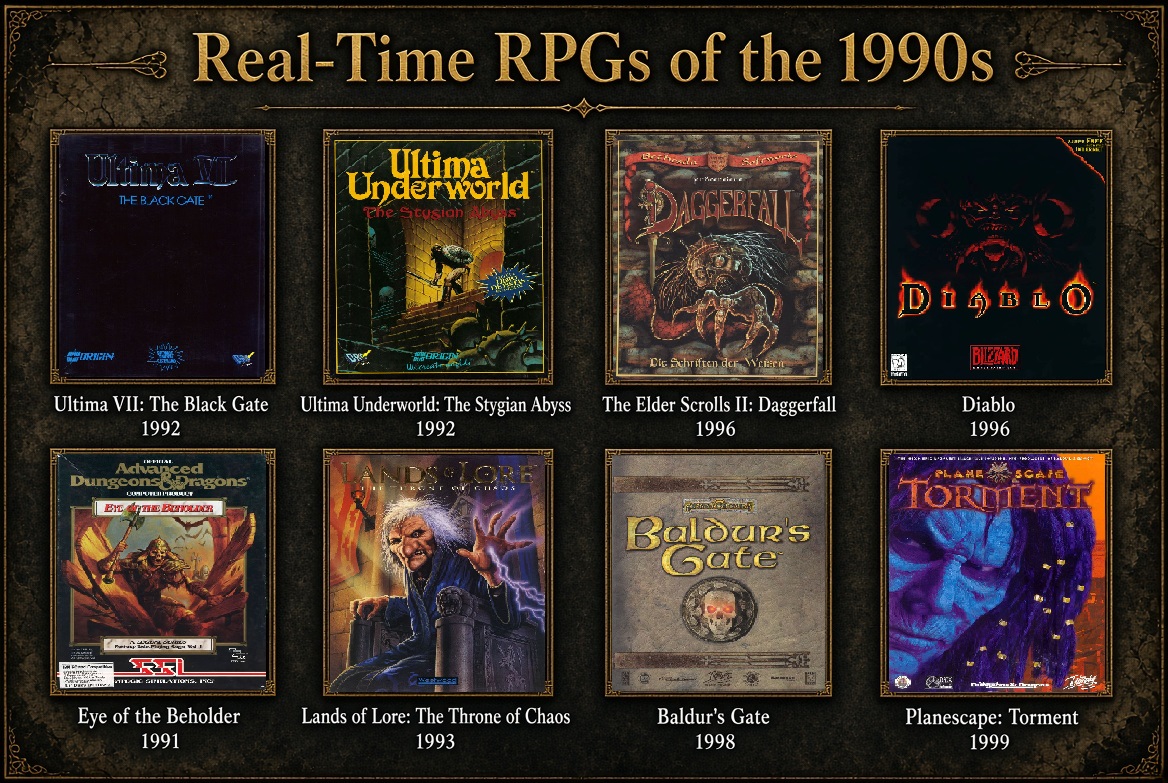 exQUIZitely's tweet photo. For all you RPG fans from the 90s out there: what was your #1 real-time RPG from that decade?

(Note: I know some real-time RPGs had a pause option, so technically that’s a variant, but for simplicity’s sake, let’s include those.) https://t.co/aZEptNQKS4