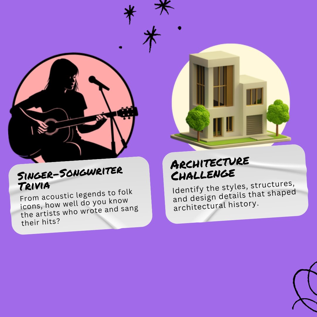 crowdpurr's tweet photo. 🎃 Our trivia lineup is looking frightfully fun! 🧟‍♀️ From the undead in cinema to dream destinations and more, our new weekly games are hauntingly good.

Play them in the #trivia library 👉️ https://t.co/j7Q53AHqwM

#ZombieMovies #BucketList #OuijaBoards #Architecture #TriviaGame https://t.co/ghQF19SV33