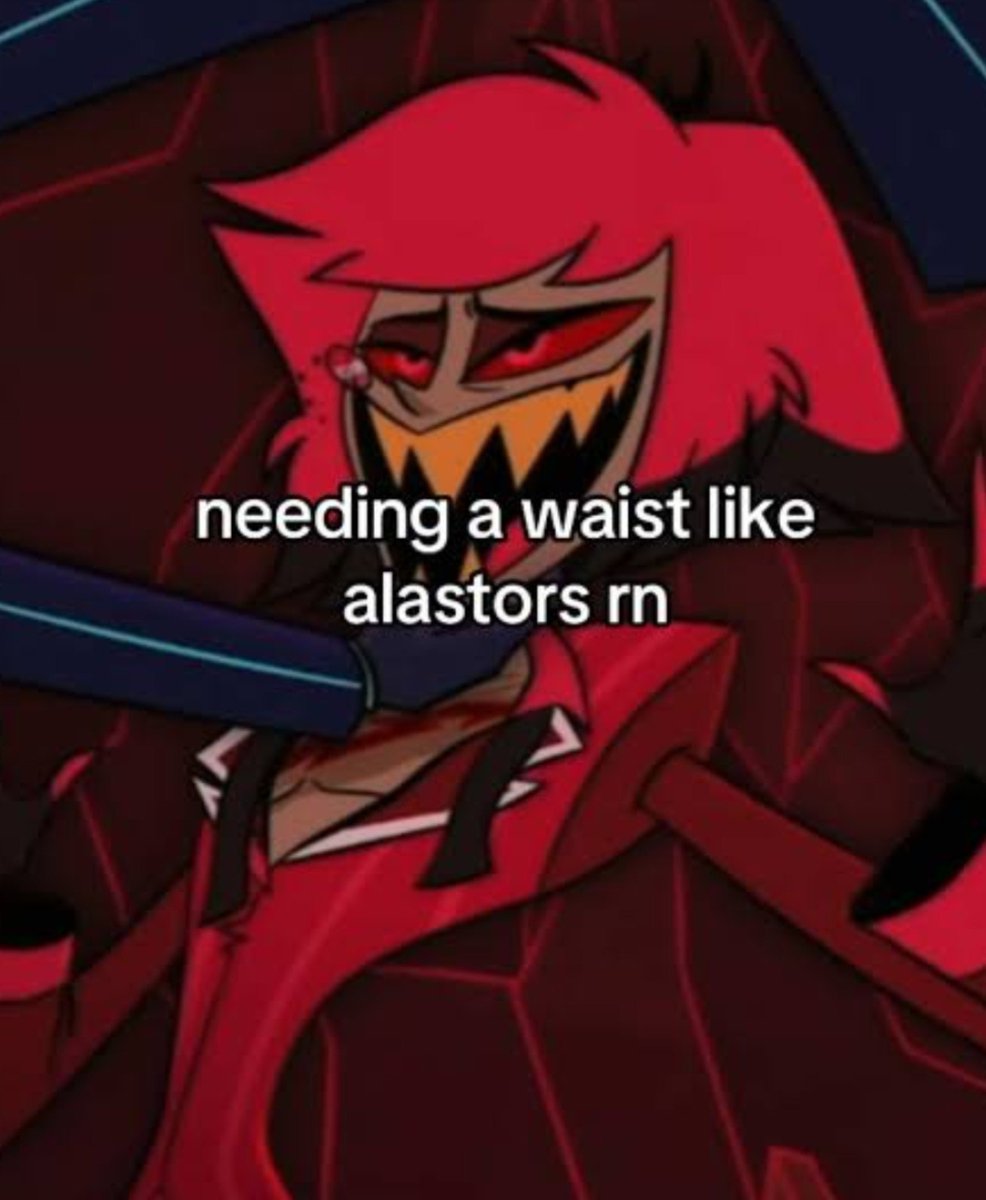 Weeblez_Wobblez's tweet photo. GET OUT
They just confirmed Alastor does have a slutty waist 💀 https://t.co/HnTvx5sLhG