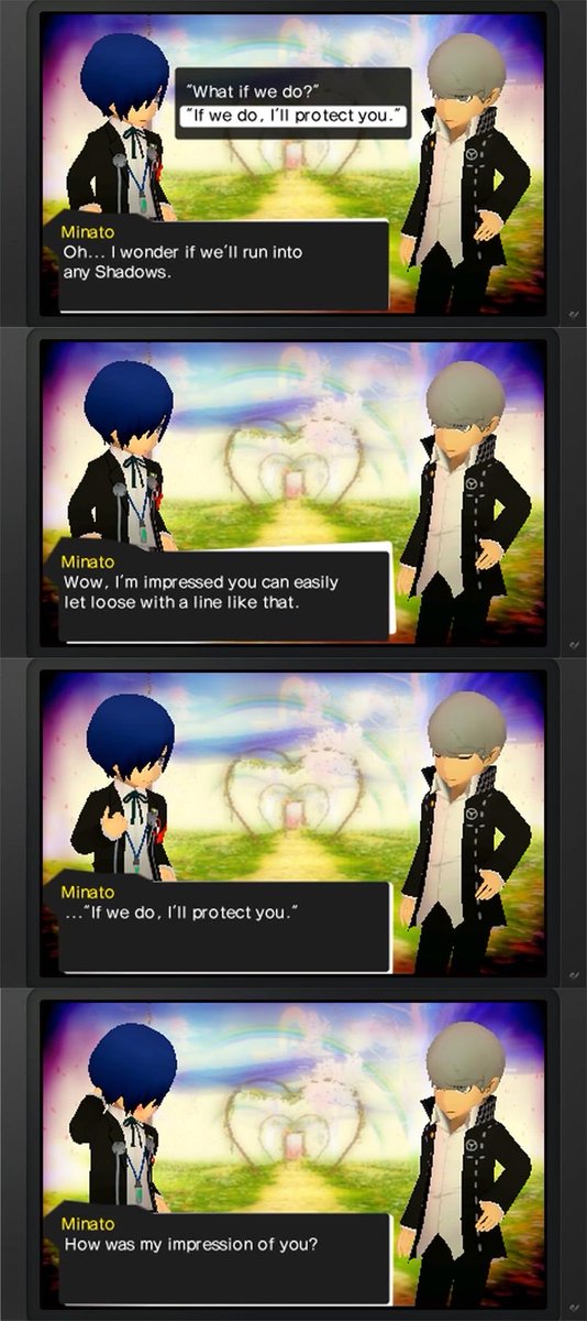 MaplePeache's tweet photo. why was bro flirting with Yu😭 https://t.co/7rWTh2oNHj