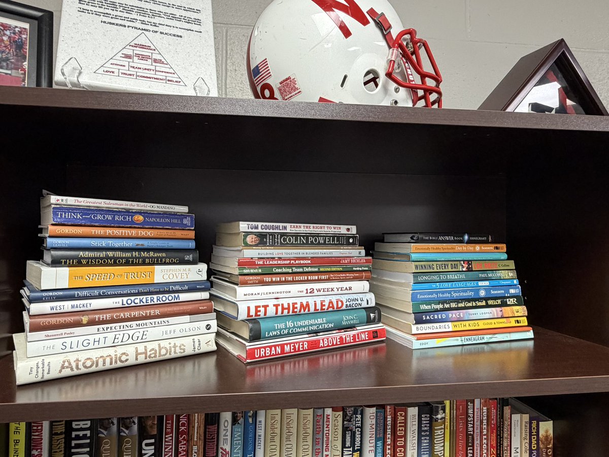coachshanle's tweet photo. My goal to read more continues.

For the past 36 months, I’ve made a real effort to read the books I’ve collected over the years. Some have challenged me. Some have encouraged me. All of them have given me something to think about.

I’ve learned that growth doesn’t always come from doing something big. Sometimes it’s simply being consistent with something that matters.

Keep reading. Keep learning. Keep growing. #DoTheWork #CLIMB @JonGordon11