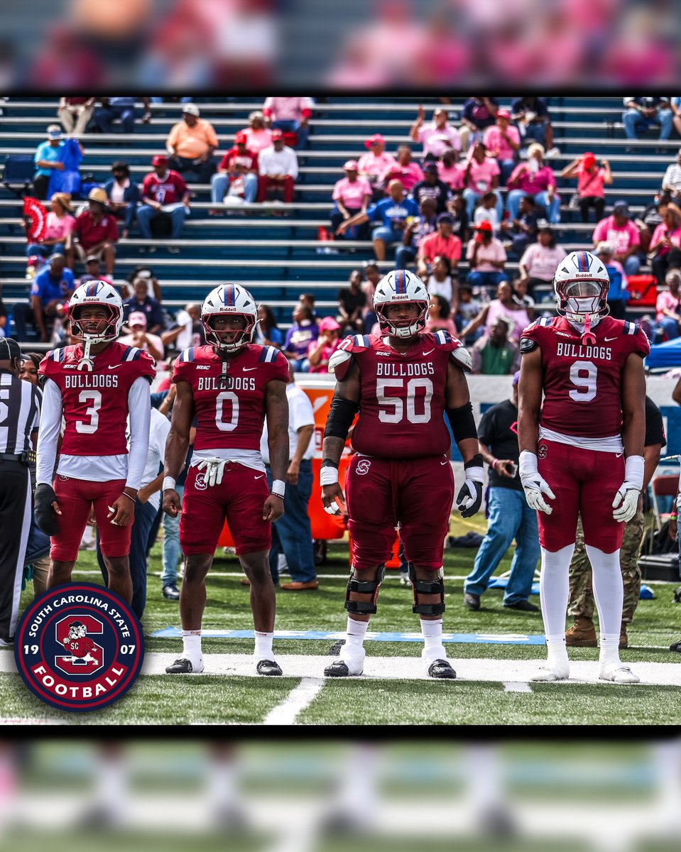 SCState_Fb's tweet photo. #GoDogs

🐶 EVERY SNAP. EVERY REP. EVERY OPPORTUNITY. 😤🔥

Views from this week’s battle against The Citadel! 📸

The work doesn’t stop when the clock hits zero. We learn. We grow. We come back HUNGRIER.

Play for the brother beside you.
Take pride in the name across your chest.
Give EVERYTHING you’ve got. 💯

THE STANDARD DEMANDS IT.
THE WORK CONTINUES.

BULLDOGS KEEP CLIMBING! 🔴🔵🐶

@SCStateAthletic @MEACSports @coachberry77 
#PayTheFEE
#DigDEEP
#STATEofMind
#RaiseTheBAR
🔴🔵🐶🏈