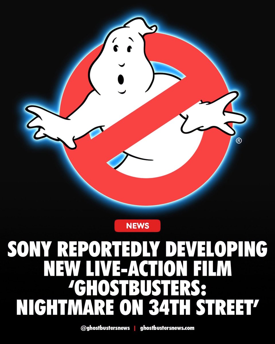 GBNewsdotcom's tweet photo. Sony Reportedly Developing New Live-Action Film ‘Ghostbusters: Nightmare on 34th Street’: https://t.co/ixhmD98mio

Source: @DanielRPK https://t.co/CKBPr0lABE