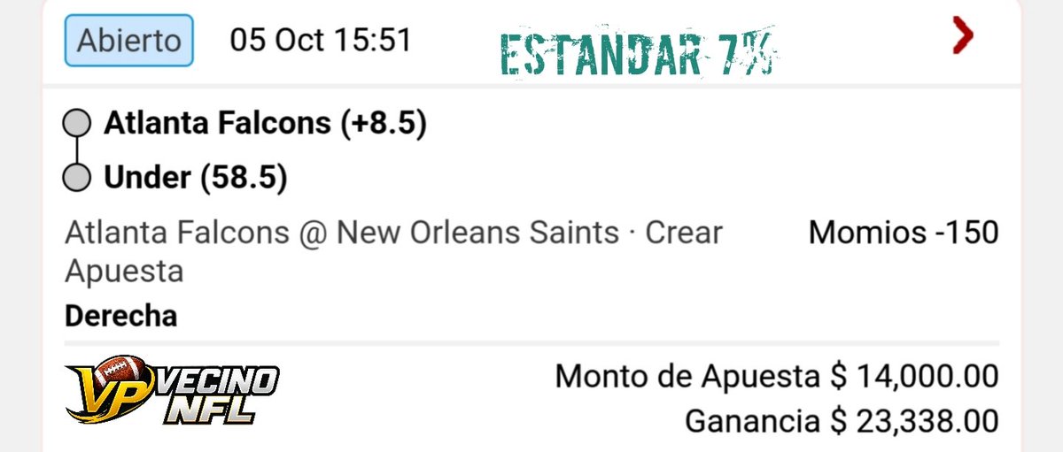 ElVecinoPicks's tweet photo. 👀 ¿QUIEREN QUE SIGAMOS SOLTANDO PICKS DE NFL GRATIS?

Entonces háganse sentir:

❤️ MG
🔁 RT

Hoy les dejamos otra jugada para intentar cobrar juntos. 🏈🔥 https://t.co/TnsXlhUhks