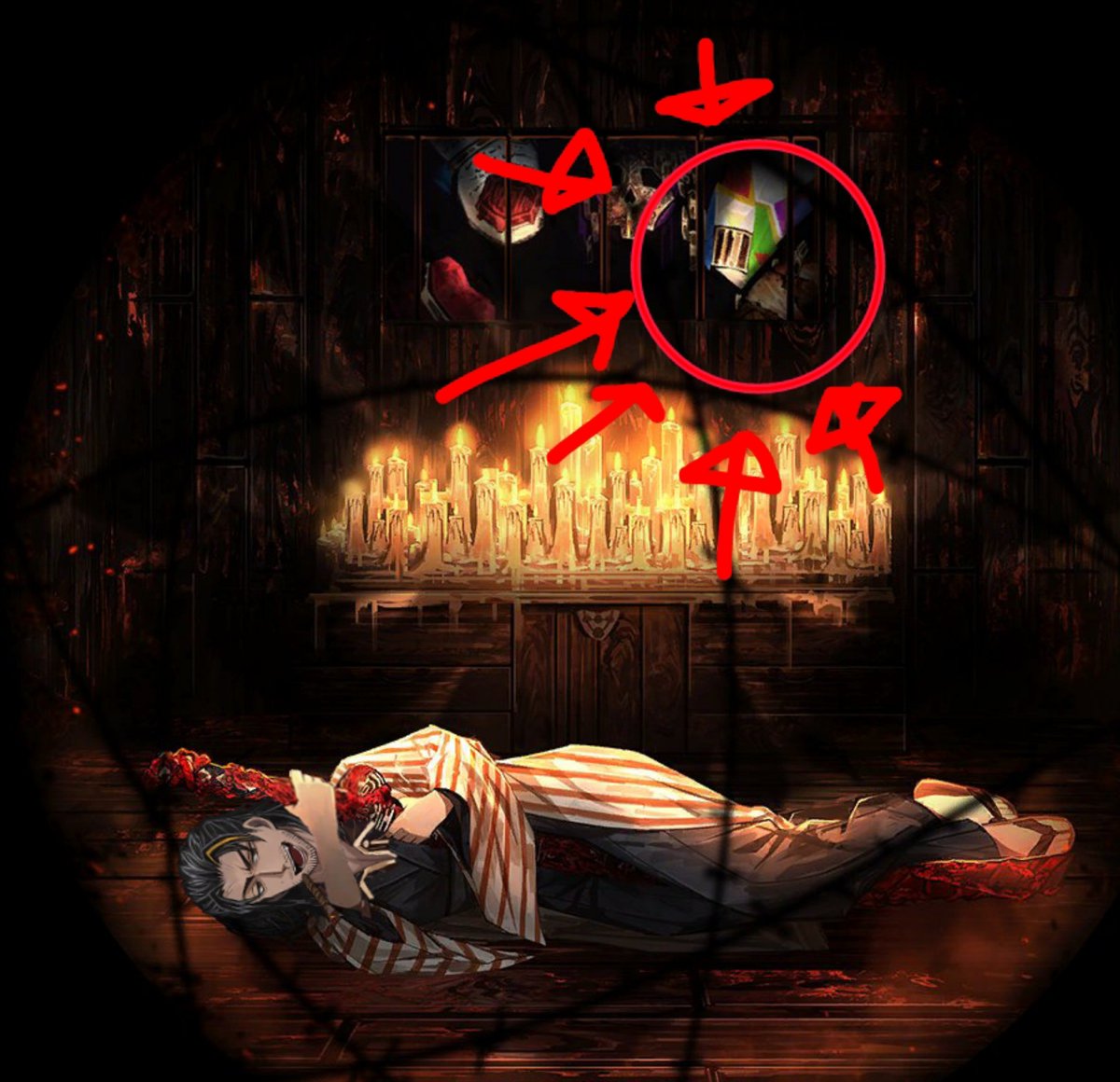 Ryoshuist's tweet photo. How come nobody ever talks about this detail in Ryōshūs base ego art https://t.co/FaR0jX8Y14