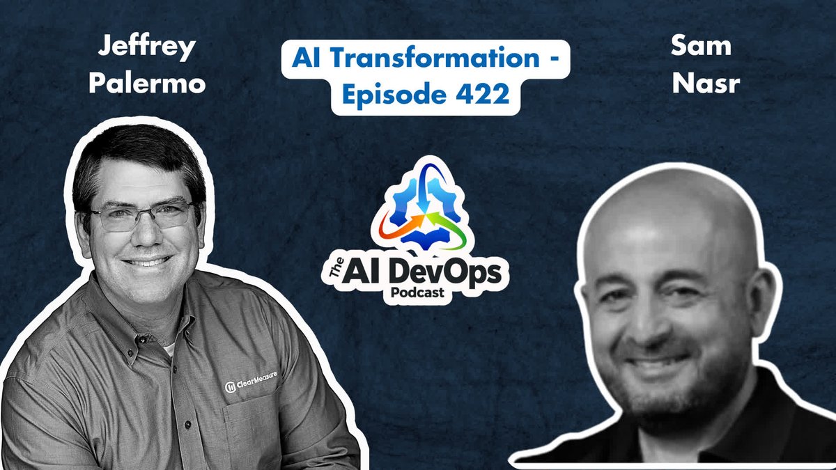 ClearMeasure's tweet photo. In this AI DevOps Podcast episode, AI Transformation.

https://t.co/4gYXmqvajK

• Will developers stop coding?
• Define objectives, cleanse data
• AI's shadow IT wave

#AIDevOps #SoftwareEngineering https://t.co/B60dLNVQnq