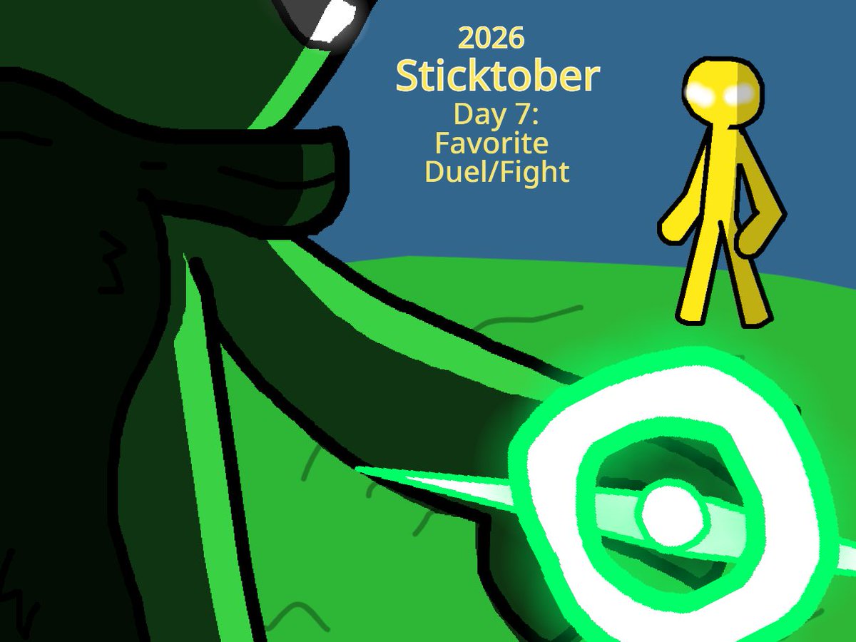 TaxesDave's tweet photo. The Duel.
#sticktober
#sticktober2026
#hyunsdojo
#stickman
#stickfigure https://t.co/ZxTkGV3cRj