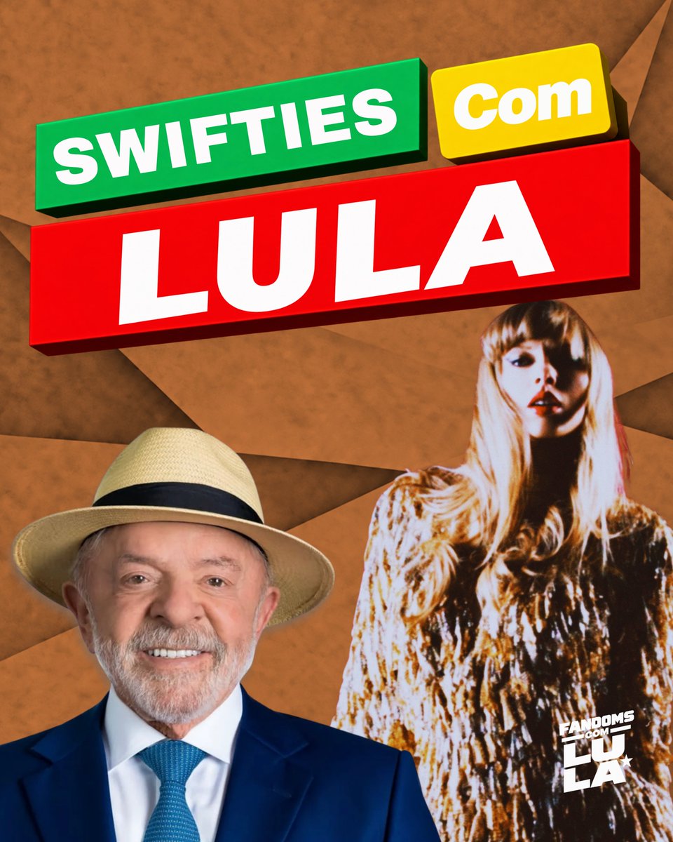 tswiftdailybr's tweet photo. Swifties, a equipe TSDBR pede desculpas pelo transtorno na página se transformar em política, mas é necessário para o nosso futuro no Brasil. ❤️⭐️

Vote "13", no SEGUNDO TURNO!

#FandomsComLula https://t.co/CmNwIKmgUO