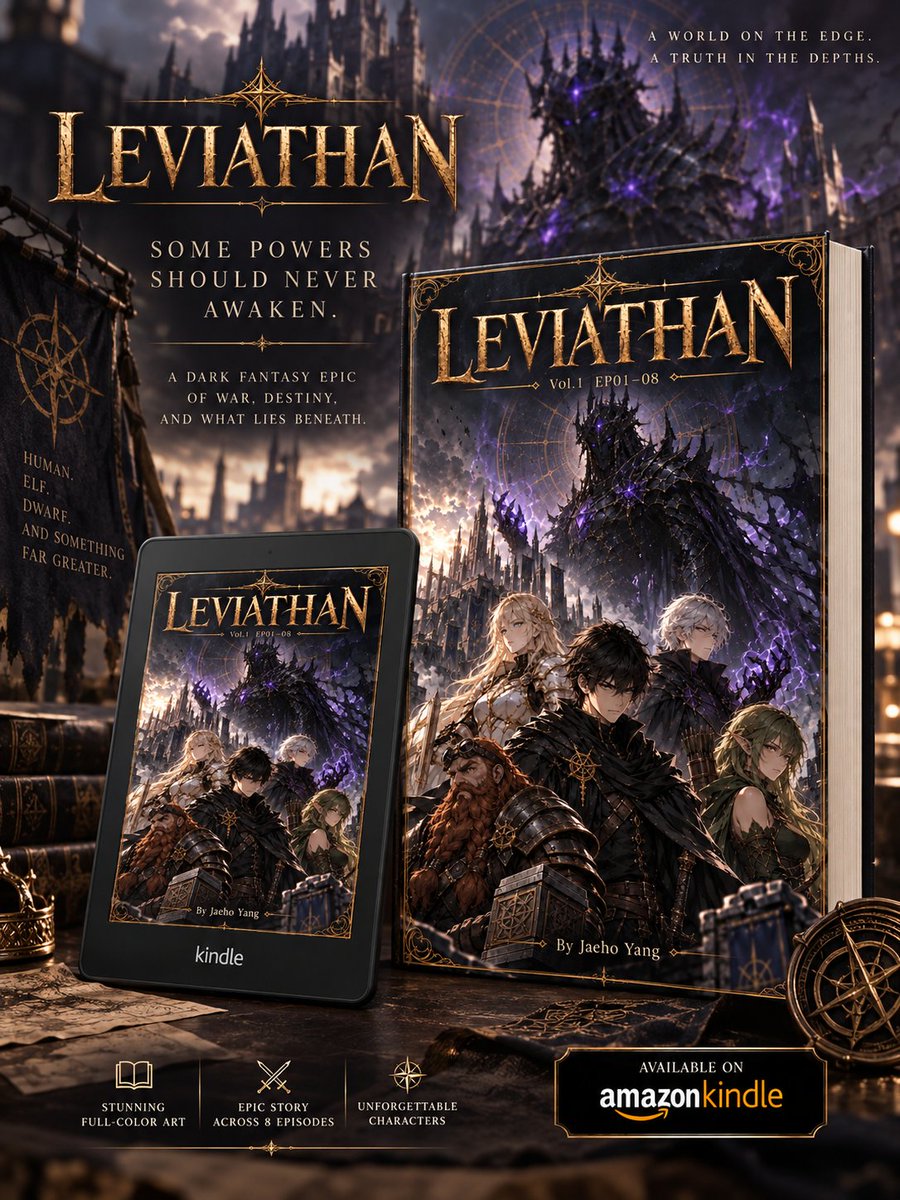 JaehoYangAuthor's tweet photo. βοΈ When the world falls into chaos, heroes rise.
Ancient powers awaken.
And the battle against LEVIATHAN begins.
π LEVIATHAN
Available on Amazon Kindle.
#LEVIATHAN #AmazonKindle #KindleComics #DarkFantasy #FantasyComics #ActionFantasy #EpicFantasy #IndieComics #JaehoYang https://t.co/EmQ3sJChtm