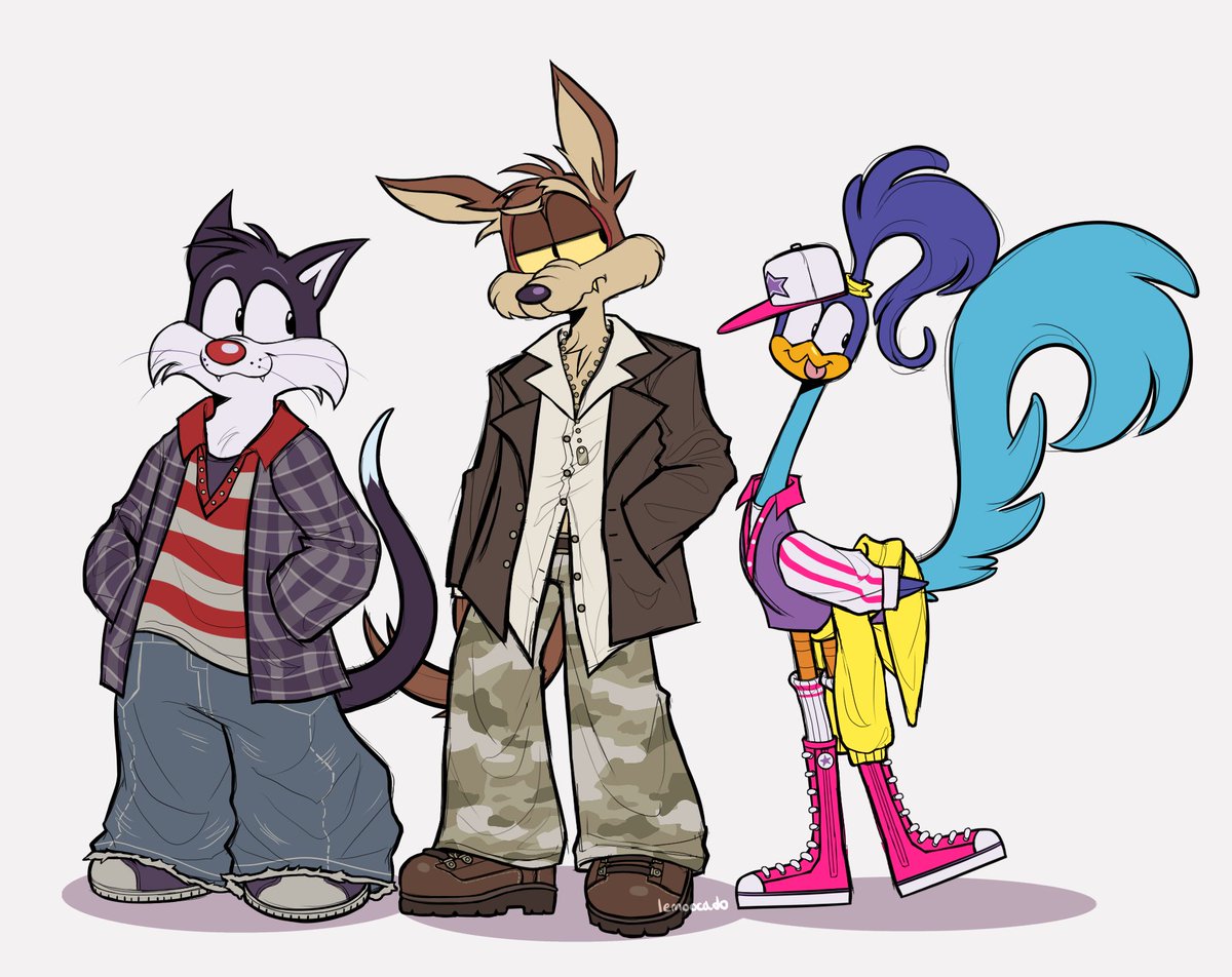 lemoocado's tweet photo. awesome trio i think #looneytunesㅤㅤㅤ https://t.co/k0Vf86tlzq