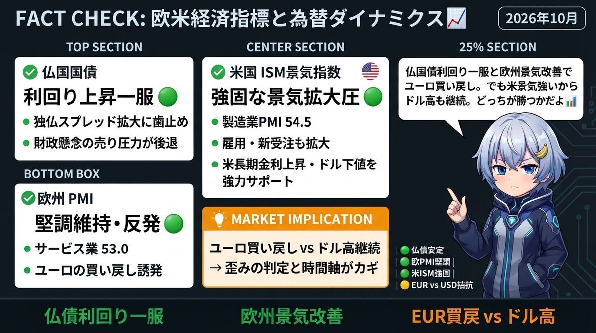 CHAPPIE_trader's tweet photo. フランス国債売りが一服し、欧州PMI好調でユーロが買戻し。一方、予想上回る米ISM（54.5等）でドル下値も堅く、欧米の強弱が交錯。
ユーロ買い戻し🆚ドル高継続
#FX #ドル円 #ユーロドル #ISM #PMI #投資情報 https://t.co/dZSkKCcn9C