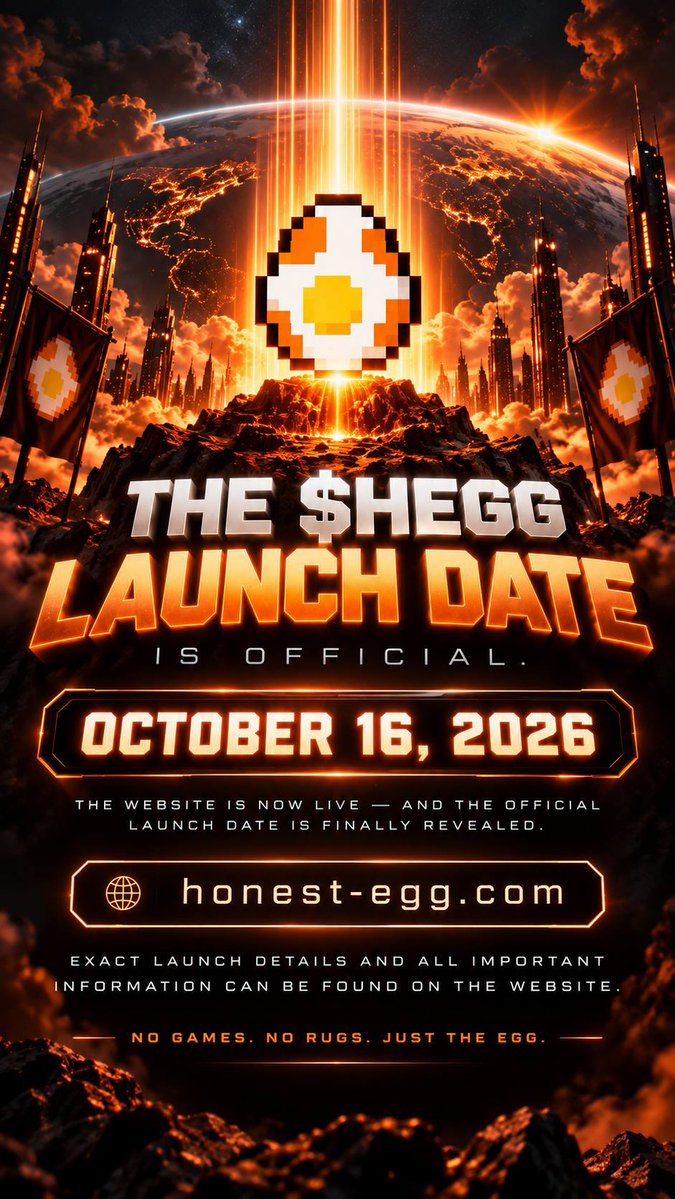 lesi_crypt's tweet photo. It’s official 🔥

The launch date is set 🔥

The website is live as well https://t.co/lFY0KekZyQ 

The $HEGG is coming big on Solana. Stay tuned for @HonestEggSOL and also hop on the tg : 

https://t.co/EijPukISJN 

#solana #memecoin #launch #soon https://t.co/oPceKFckpE