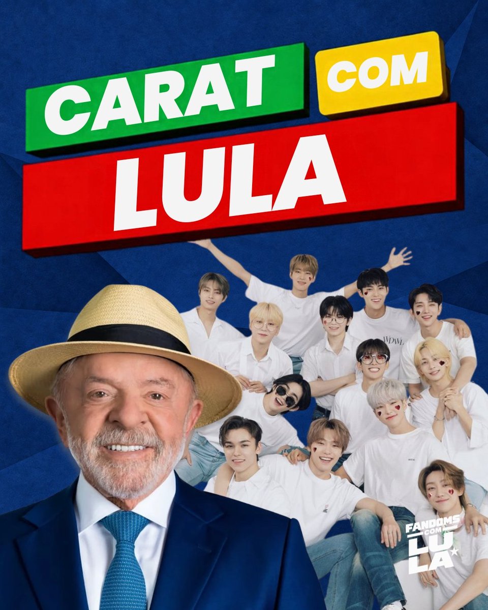 cseventeenbr's tweet photo. 🌟 SEGUNDO TURNO É LULA ! 

CARATs, engajem usando a frase acima e a #FandomscomLula 
Vale comentar edits, fotos, textos. Bora movimentar a situação! https://t.co/TsiJjo4KNF