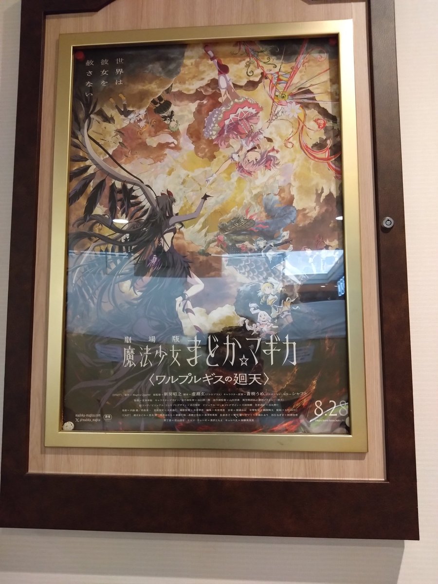 aocomi414's tweet photo. まどマギ劇場版観る！このためにテレビ版と劇場版を観たオレに怖いもんナシや https://t.co/yfsoUtwuLx