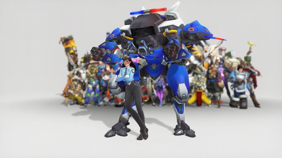 khantakes's tweet photo. Overwatch skins have gone from simple thematic concepts with unique and extremely memorable designs to loosely themed glowy, divine/high tech slop https://t.co/8KkcLV4UZg