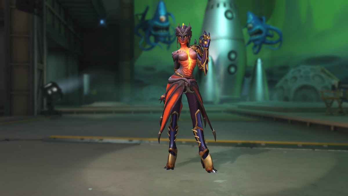 khantakes's tweet photo. Overwatch skins have gone from simple thematic concepts with unique and extremely memorable designs to loosely themed glowy, divine/high tech slop https://t.co/8KkcLV4UZg