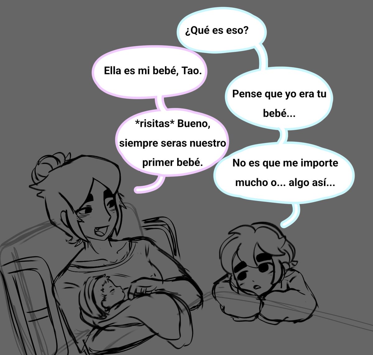 _SmoothieBerry's tweet photo. Re tsundere era JAJAJA. (Me gusto dibujar la carita de bebé <:3) https://t.co/YcgfWLCJlC