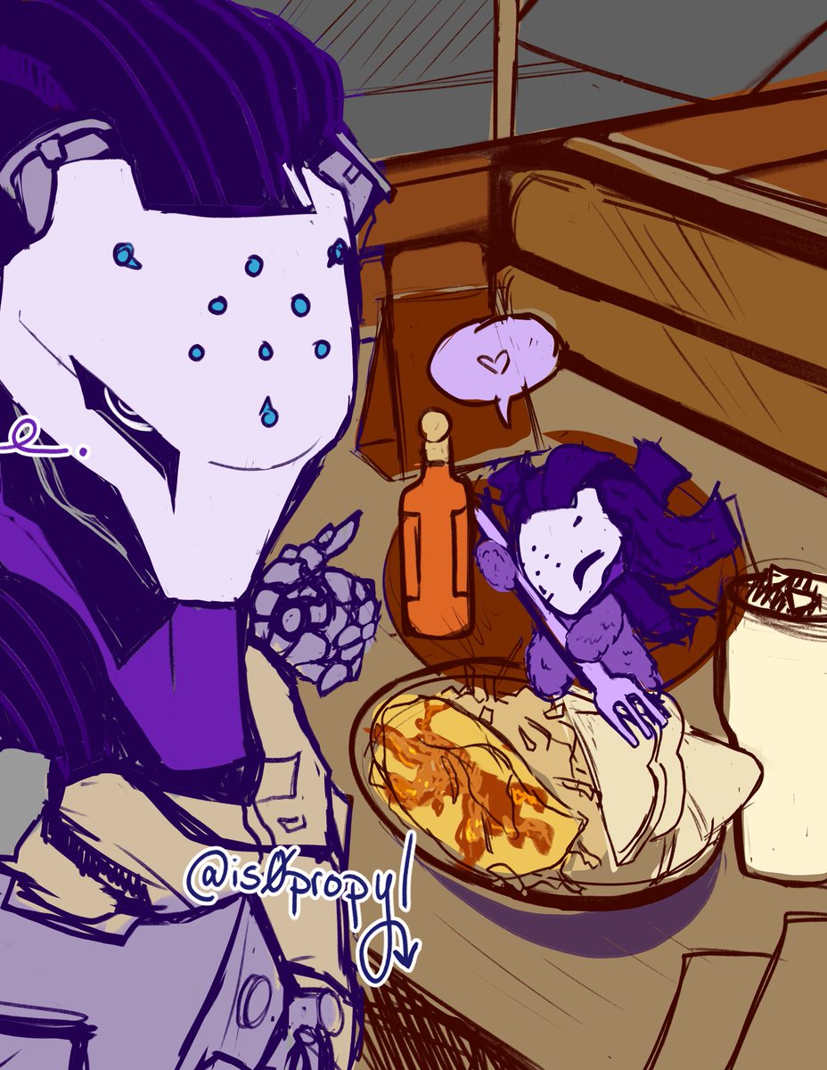 is0propyl's tweet photo. Rough colors for Ramattra(s) at Dennys’n 
I ended up removing his optics bc it looked too scary with it visible,,, https://t.co/77DoRgslkU
