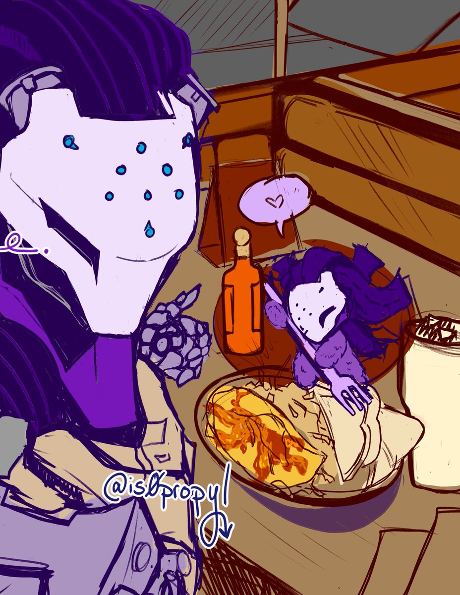 is0propyl's tweet photo. Rough colors for Ramattra(s) at Dennys’n 
I ended up removing his optics bc it looked too scary with it visible,,, https://t.co/77DoRgslkU