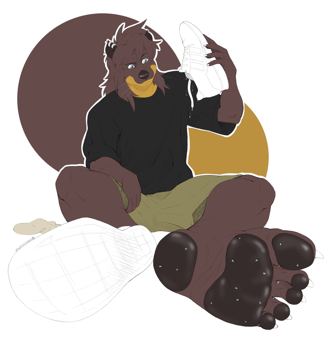 MoodysterDog's tweet photo. After a long walk there is nothing better then to take off those shoes and let your feet breath a lil.
Luckly there are all this lil insole making sure each step is comfortable, they even make sure to keep your feet dry... sorta >///>

🦦 @BigBrotter_ https://t.co/Cri274ItUz