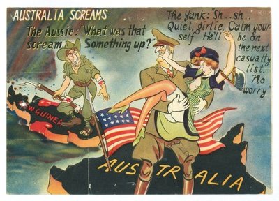Clint_Davey1's tweet photo. Fun fact.

The only "battle" between Australia and the USA was some pub brawls in Brisbane in 1942, where Aussie blokes got sick of the Yanks hitting on our women. https://t.co/qzpxPn2PPL
