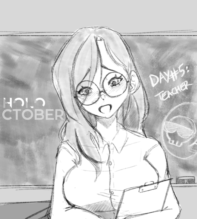 SunnySlash_SFW's tweet photo. #holoctober Day 5 #callillust https://t.co/U9Jvig4uZn