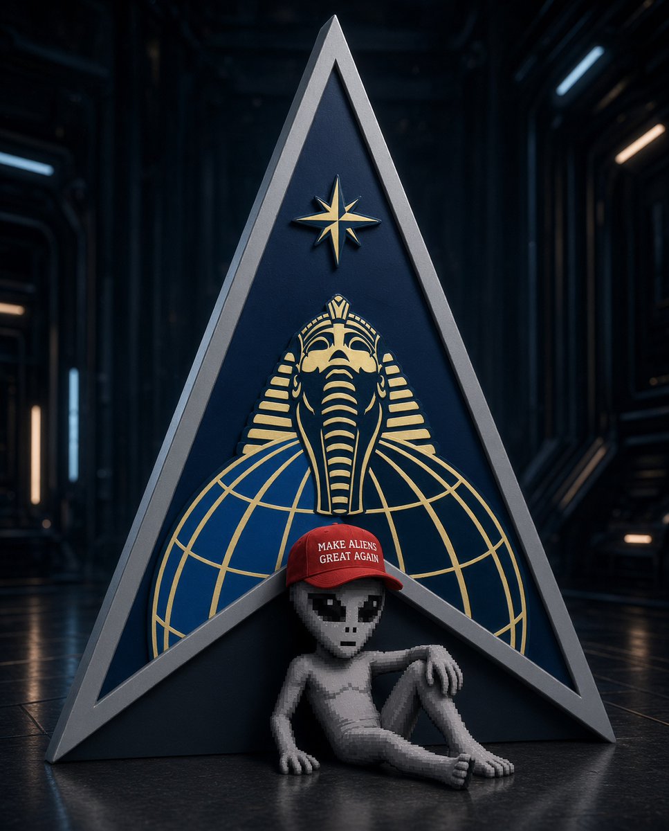 MAGA_Aliens's tweet photo. 🚨 THE PROPHECY WINDOW IS HERE 🚨

Happening today!!! There's a reason the Space Force logo looks like it does...

"When the red star Regulus aligns just before dawn in the gaze of the Sphinx, a new knowledge shall come into the world."

Chris Bledsoe's prophecy, delivered through "The Lady," shared with NASA contacts and Air Force generals years ago points to this exact window. Independent astronomical analysis puts the alignment around October 7.

Regulus. The Sphinx. The gaze. The timing lines up with everything else we've been tracking this fall.

Believers say it marks the unveiling of hidden records, lost history, a shift in what humanity knows about its own origins.

Check the attached time zone table and watch the sky nearest you 👁️‍👽

Make Aliens Great Again!
