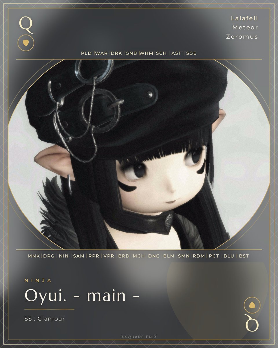 Oyui64's tweet photo. 🃏#KomaLab : #FF14キャラクターカード https://t.co/WPfWTWdzAP