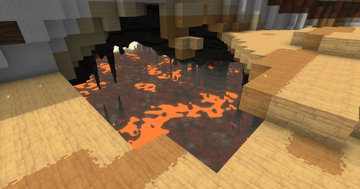 RedstoneEngine0's tweet photo. Welcome to the Land of S'mores!

Made for this weeks #Hytale #WorldGenV2 challenge!

Experimented with shattered terrain, custom props, and underground rivers/cavern for this wacky challenge!

Many are debating pineapples on pizza, my question is.. Burnt or unburnt marshmallows?? https://t.co/fln8QYmLVY