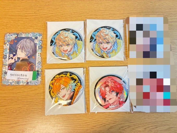 marukead's tweet photo. 【交換】  にじさんじ MECHATU-A 1st LIVE “Over Drive!”  ランダム 缶バッジ

譲:画像の方
求:同異種IDカードの方(※西🤍お声掛け中)

ライブまでにお取引完遂できる方、速達対応可能な方優先
郵送もしくは梅田・三ノ宮・会場での手渡し

検索からもお気軽にお声掛けください！ https://t.co/BeFdRX25hd