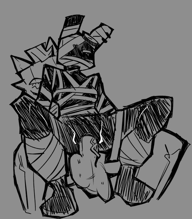 stonedbrickz's tweet photo. Lazy slop doodle of spice and bunnybones https://t.co/mLBeR4daxJ