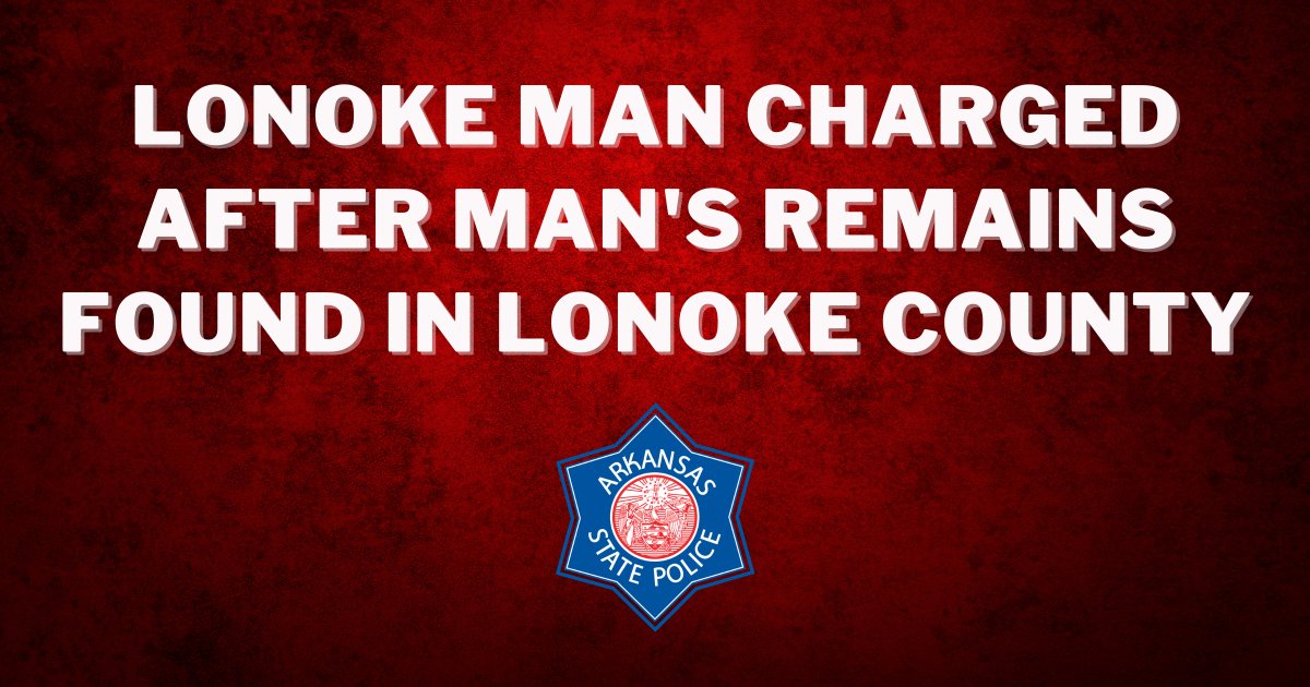 ARStatePolice's tweet photo. Claude Smith Jr., 32, of Lonoke, has been charged with Abuse of a Corpse after a dismembered body of a man was found in Lonoke Co. on Oct. 3.
Investigators believe the victim was killed in another state and transported.
Additional charges are expected.
https://t.co/jliJz6rWIR https://t.co/ClXey5f2W0