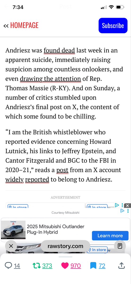 Shnookie04's tweet photo. @HQNewsNow After THIS was his last post. He was a whistleblower if there was more “Evidence to share” and he was planning suicide, you don’t think he’d drop it all BEFORE HE DID? Why say there was more to the story coming then off yourself? NO WAY!!! https://t.co/gohjL25zPH