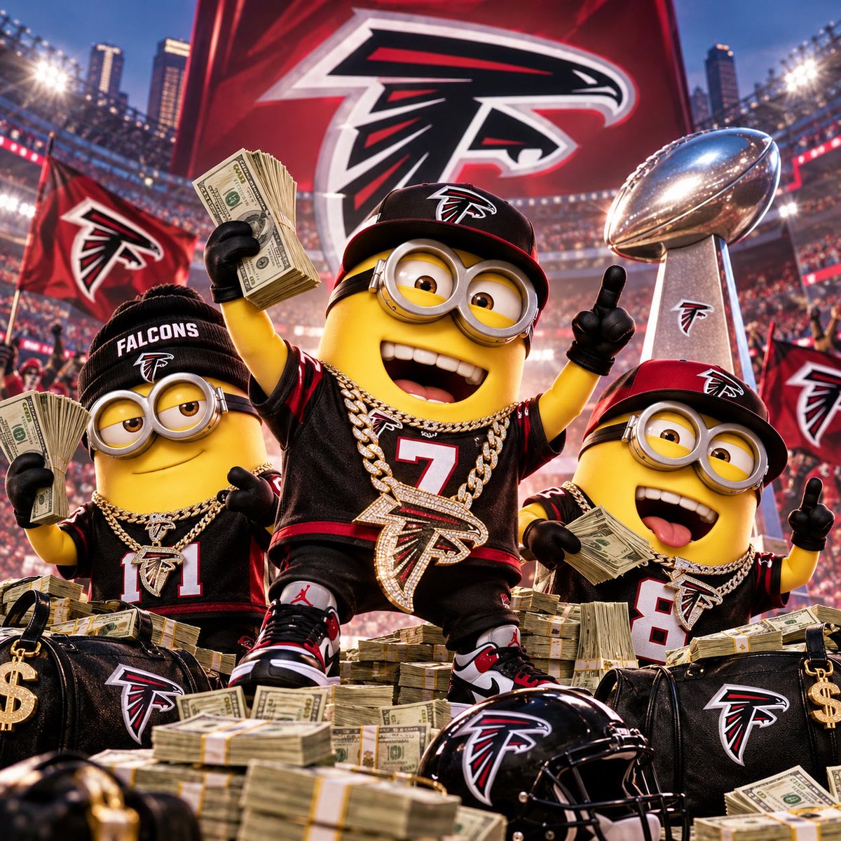 moneybagminionz's tweet photo. Falcons ML 3u⭐️

Hope y’all like money�� https://t.co/GSeVOe5X0Y