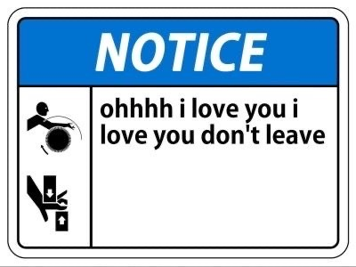 Sal_Predebut's tweet photo. a mini twitter thread of notice signs for you machine lovers and robot fuckers out there: 1/3 https://t.co/1Sh8oktQ2i