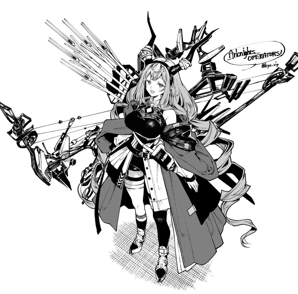 kyo_zip's tweet photo. ４コマからはみ出たティフォン
#アークナイツ #OPERATORS #オペレーターズ https://t.co/UU2g71fhrk