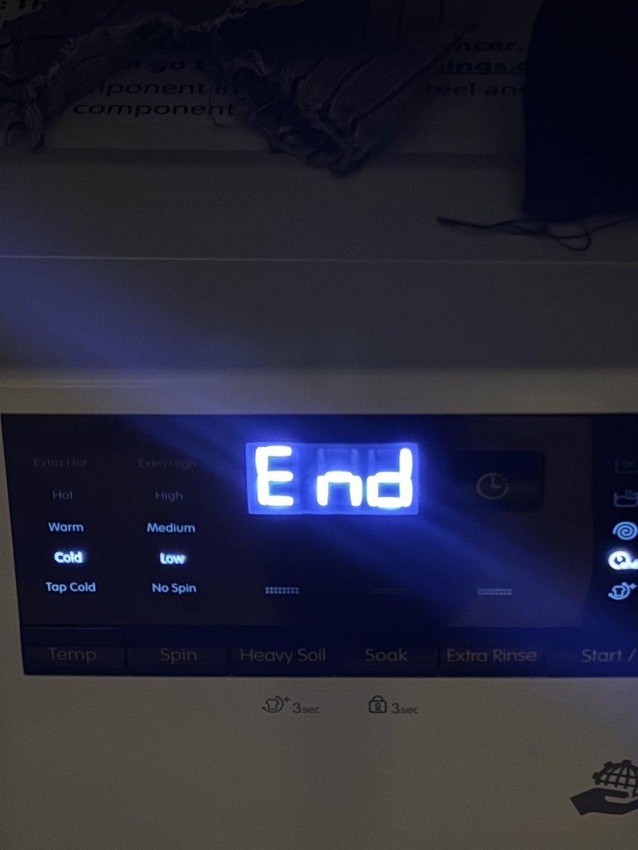 oklouna's tweet photo. I said Cortis tanked and my washing machine did this- https://t.co/t7EF0lPTTn