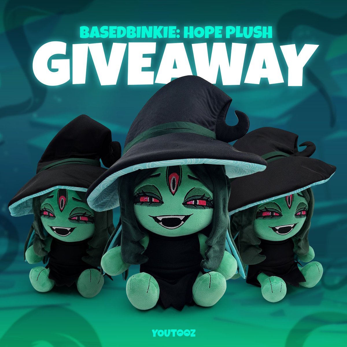 basedbinkie's tweet photo. ITS GIVEAWAY TIME KA CHOW! 
https://t.co/uGHm3zkhGj 
Now’s your chance for a free Hope plush to haunt your home! Scary! Spooky! https://t.co/pJg3gZldPw