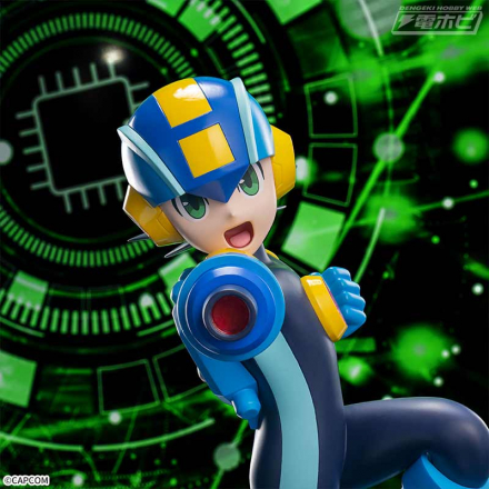 hobby_magazine's tweet photo. 【昨日の話題】「ロックマン.EXE」が #セガプライズ からフィギュア化！ゲームパッケージに描かれたロックバスターを構えた凛々しいアクションポーズを再現!!

https://t.co/cHLzfBhNBs

#ロックマンエグゼ https://t.co/83YJLCwFgP