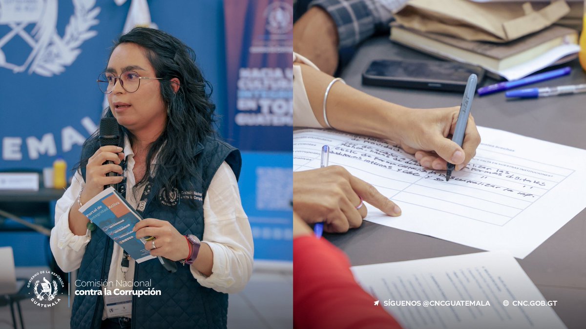 CNCguatemala's tweet photo. 🛣️ ¡Seguimos fortaleciendo el trabajo en los territorios!

✨ Como parte de la gira de Territorios con Integridad, llegamos a Zacapa, Chiquimula e Izabal. 

🫱🏽‍🫲🏼 Desarrollamos una nueva jornada de trabajo junto a representantes de instituciones del Organismo Ejecutivo con presencia en estos departamentos.

✅ Durante las distintas sesiones abordamos el rol de las y los servidores públicos en la implementación de los Sistemas de Integridad, los canales de denuncia y el Portal de Integridad Activa (PIA).

👥 Además, desarrollamos un taller que permitió a las y los participantes compartir aportes y experiencias desde la perspectiva de cada departamento en la prevención de la corrupción.  

#BitácoraCNC