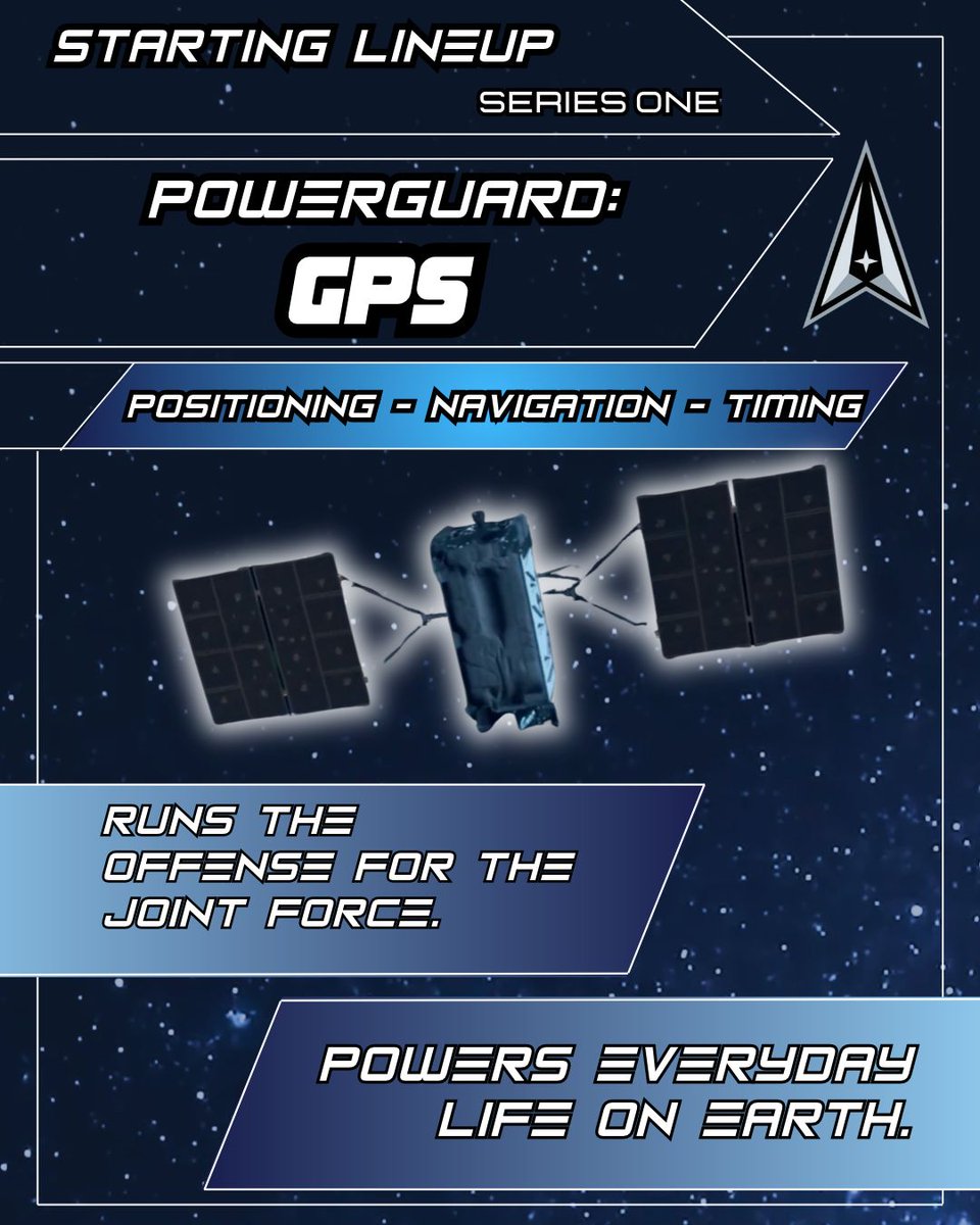 gospaceforce's tweet photo. Call it an all-star in orbit.

Global Positioning System (GPS) delivers positioning, navigation and timing worldwide, with Guardians keeping the constellation on its game. https://t.co/B9KbzDLZGO