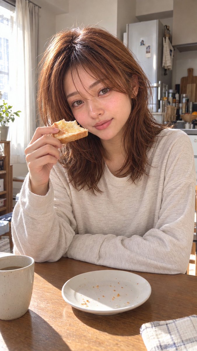 aibizyo00's tweet photo. とりあえず朝ごはん。髪はあとで直す。笑

#ある日の彼女たち #AIgirl #AI美女 #AIポートレート https://t.co/uGkUXY2nXb
