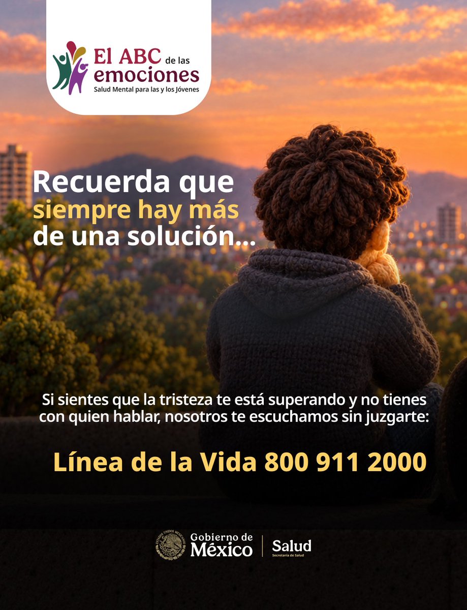 bienestarmx's tweet photo. 💚💜  Lo que sientes importa. Y aunque hoy parezca difícil, recuerda: siempre hay más de una solución.

Si la tristeza pesa demasiado, hablar puede ser el primer paso. No tienes que hacerlo a solas. En la #LíneaDeLaVida te escuchan sin juzgarte.
📞 800 911 2000 https://t.co/oKh8aCcGPO