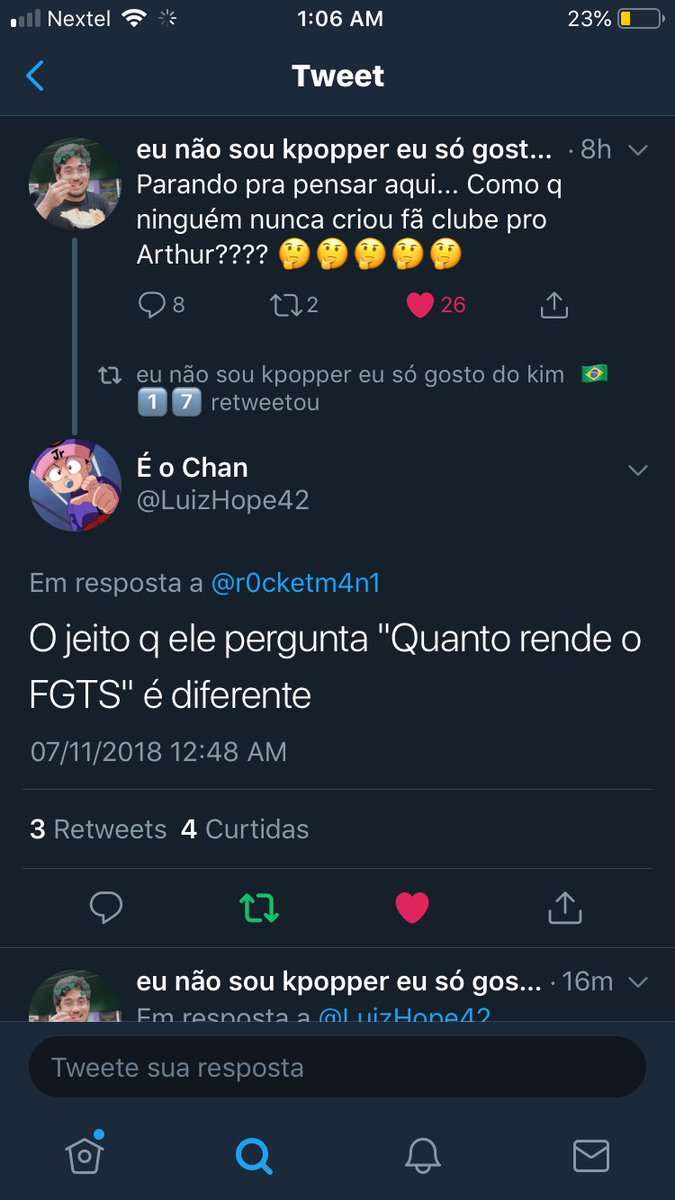 d2duds's tweet photo. Eu sendo bem petista em 2018 (infelizmente não tenho prints das minhas discussões, mas td bem pq nessa fase eu tava saindo de bolsonarista pra apoiar o MBL) https://t.co/RI8qoFMF4r