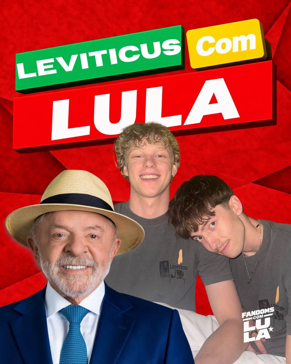 leviticusbrasil's tweet photo. SEGUNDO TURNO É LULA! #FandomsComLula https://t.co/GqHSFrUBfk