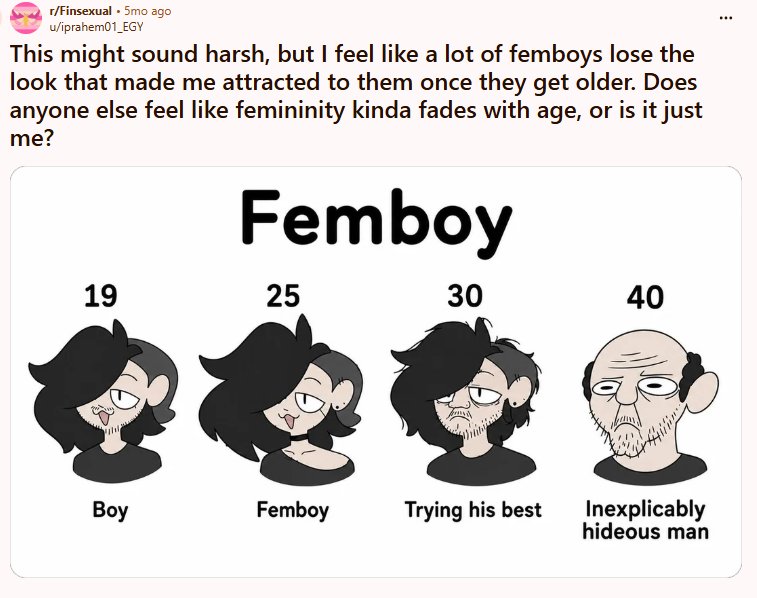 Marians_Diary's tweet photo. Femboy culture is modern pederasty lmao https://t.co/UM6P4qFls3